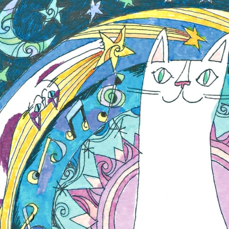 おかべてつろう 額装ジークレープリント【明日も生きよう、私を包むすべてのものに励まされながら／太陽】※納期約2〜4週間