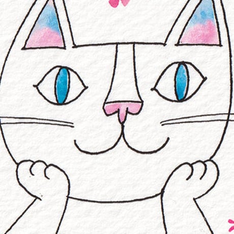 おかべてつろう 額装ジークレープリント【もすこし力をぬいて生きてみようかな】