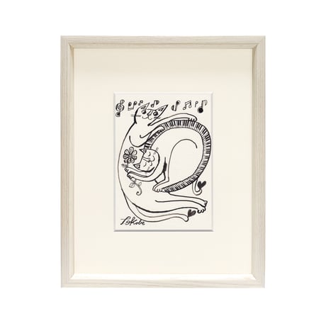 3日間限定販売 おかべてつろう モノクロミニ原画【このままで No.41】※6月中旬発送