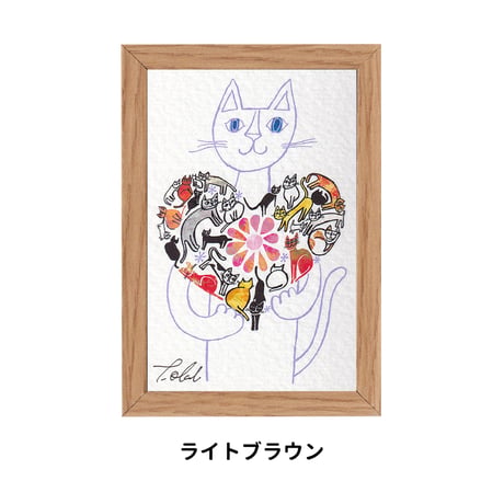 《SALE》おかべてつろう ミニジークレープリント【いままで出会ったみんなにありがとう】※在庫限り