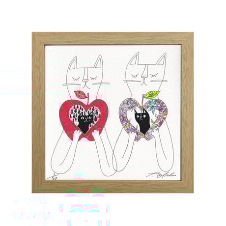 希少　おまけ付き　おかべてつろう　サイン入り　ジークレープリント　猫　アート CATEGORY ジークレープリント | おかべてつろう 公式オンライン