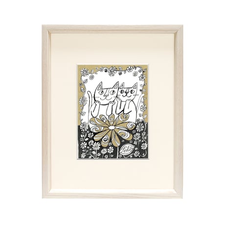 3日間限定販売 おかべてつろう モノクロミニ原画【このままで No.54】