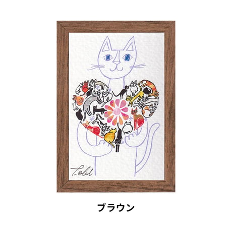 《SALE》おかべてつろう ミニジークレープリント【いままで出会ったみんなにありがとう】※在庫限り
