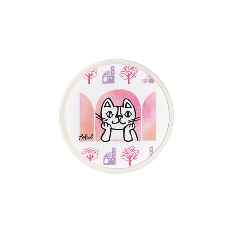 おかべてつろう ねこマスキングテープ【扉を開けば】