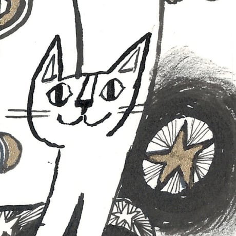 3日間限定販売 おかべてつろう モノクロミニ原画【このままで No.53】