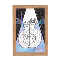 《SALE》おかべてつろう ミニジークレープリント【しあわせにつつまれて】※在庫限り