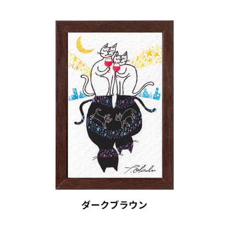 《SALE》おかべてつろう ミニジークレープリント【月灯りの下で】※在庫限り