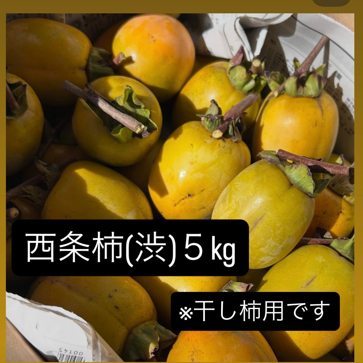 無農薬・化学肥料不使用】西条柿／渋柿(干し柿用)5kg | やまもとたけのこ