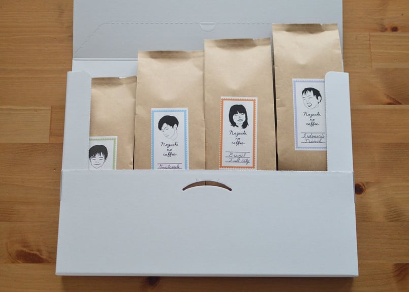 選べるコーヒー豆4袋BOX （100g×4袋 ) | Noguchi no coffee