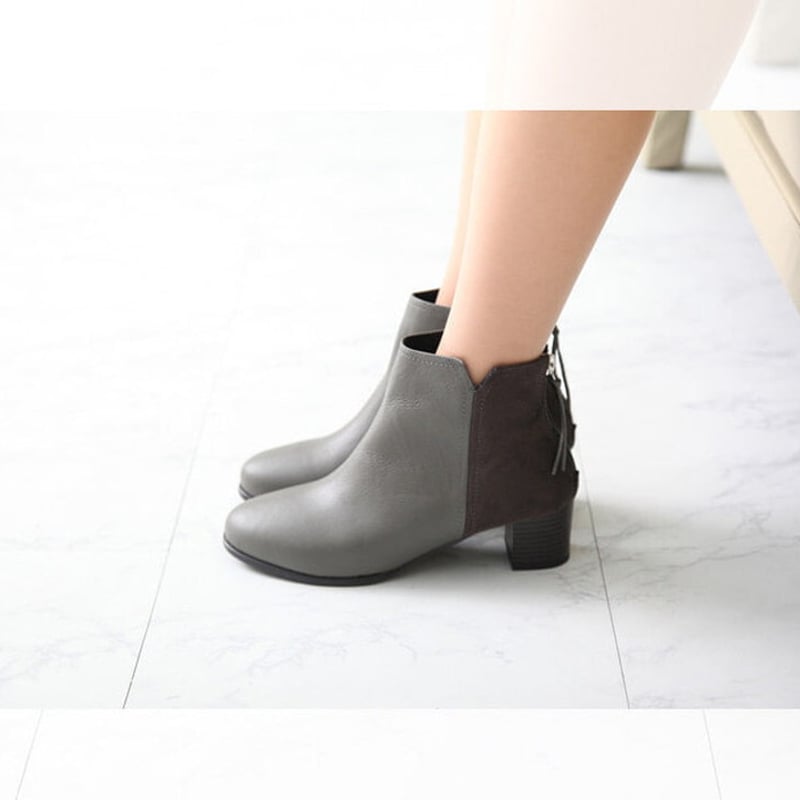 MELT THE LADY チャンキーファーショートブーツ melt the lady】チャンキーファーショートブーツ