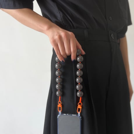 【数量限定】short strap"grey"　※スマホケース別売り