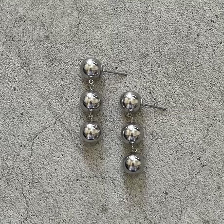three ball earrings