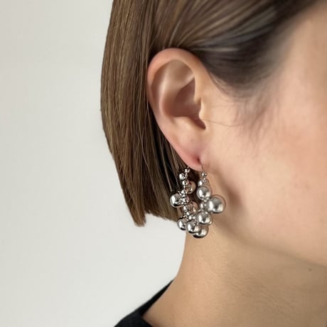 EMMN Earrings Grainy "Silver"