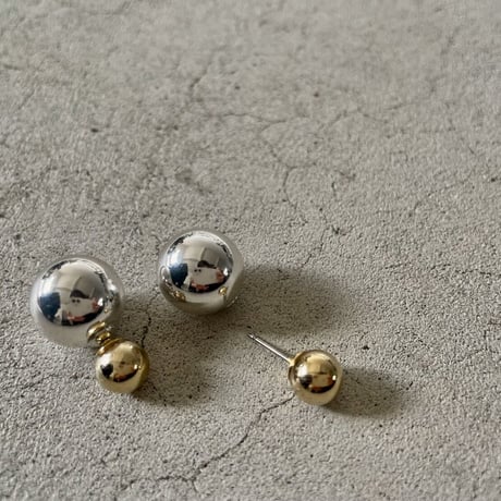 EMMN Earrings "Silver×Gold"