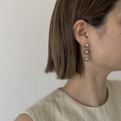 three ball earrings