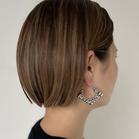 EMMN Earrings Grainy "Silver"