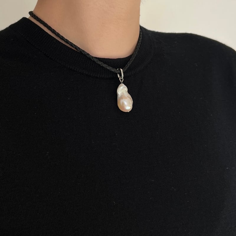 【新品未使用】baroque pearl combi necklace Baroque pearl necklace | senses store