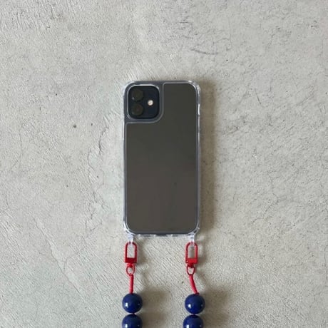 【数量限定】short  strap"indigo blue"　※スマホケース別売り