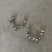 EMMN Earrings Grainy "Silver"