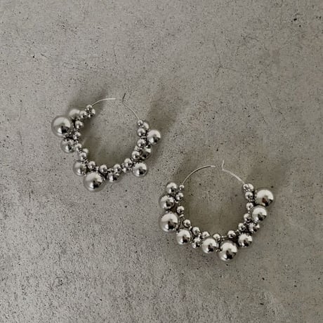 EMMN Earrings Grainy "Silver"