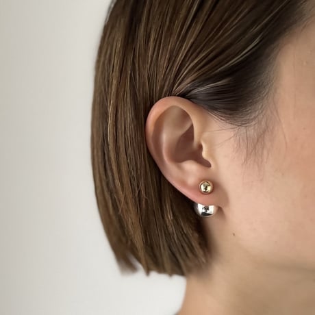 EMMN Earrings "Silver×Gold"