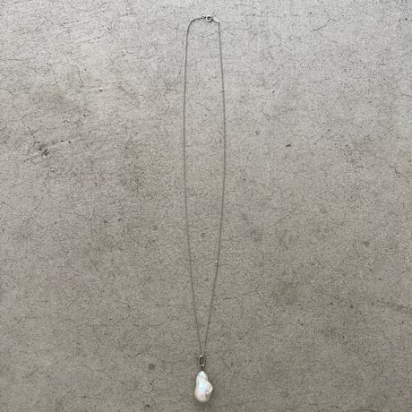 Baroque pearl long necklace