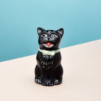 Black Cat Creamer "SIMBA" / 英国製キャット・クリーマー  " シンバ"(Green Bow)