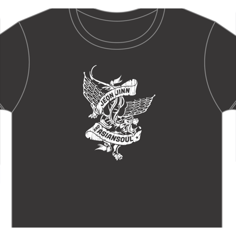 🆕【Tシャツ】「JEON JINN & ASIANSOUL⚠️ウスズミ(薄い黒)」