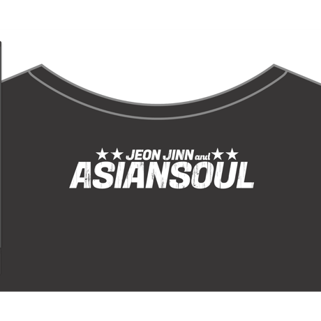 🆕【Tシャツ】「JEON JINN & ASIANSOUL⚠️ブラック(真っ黒)」