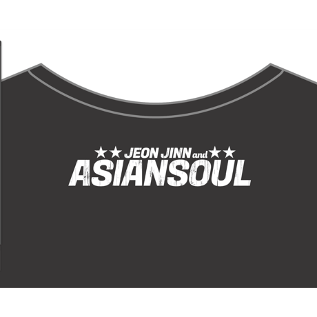 🆕【Tシャツ】「JEON JINN & ASIANSOUL⚠️ウスズミ(薄い黒)」