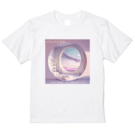 【Tシャツ】「MEMORA / official /五阿弥ルナ & The Structures」初回ロッド特典：五阿弥ルナサイン入りポストカード付き