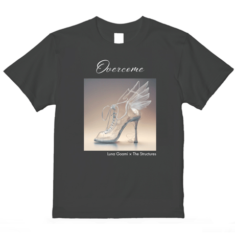 【Tシャツ】「いっそ-Overcome / official / 五阿弥ルナ & The Structures 」初回ロッド特典：五阿弥ルナサイン入りポストカード付き