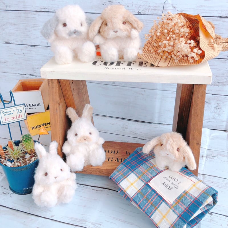 まるでぬいぐるみ 〗な がまぐち コインケース ✿ 立ち耳うさぎ まるでぬいぐるみ 〗な がまぐち コインケース ✿ 立ち耳うさぎ