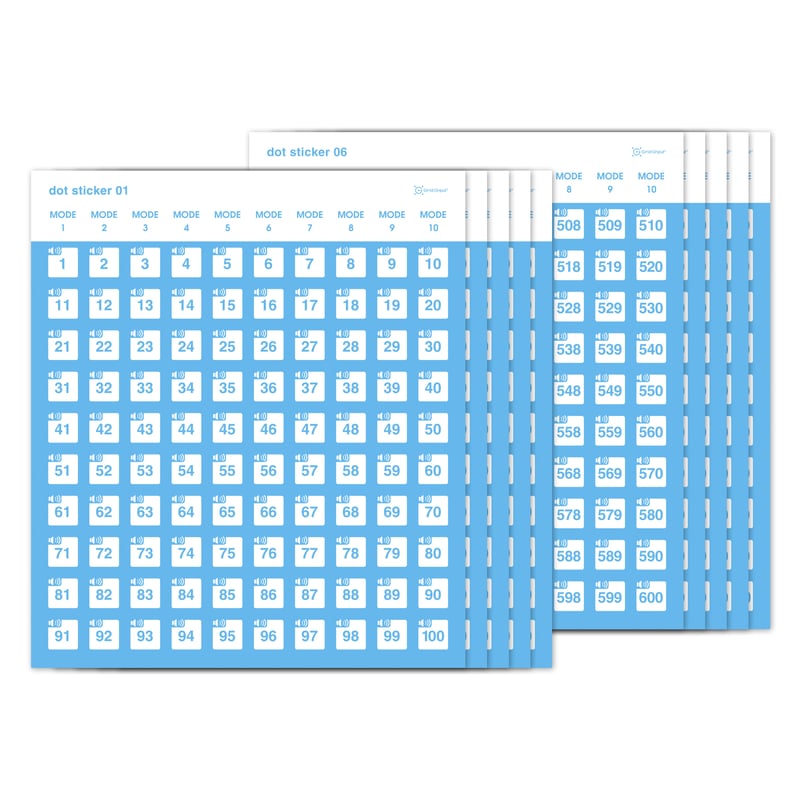 dot sticker (1-1000) | 音声ペン・タッチペン｜Gridmark STORE