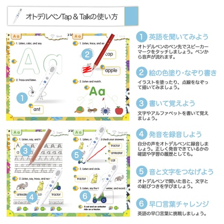 オトデルブック　Tap & Talk Phonics 2（テキスト単品）（生後37ヶ月以上対象）