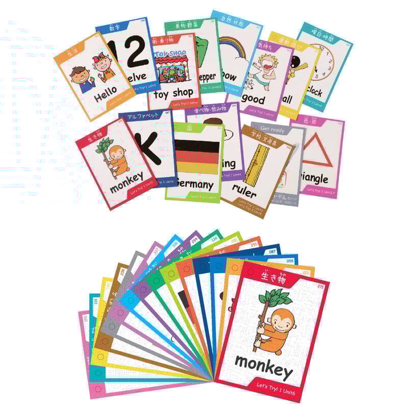 【foil】実物提示教育　英語　3枚セット オトデルペン用 文部科学省 小学校外国語活動教材「Let's Try! 」向け