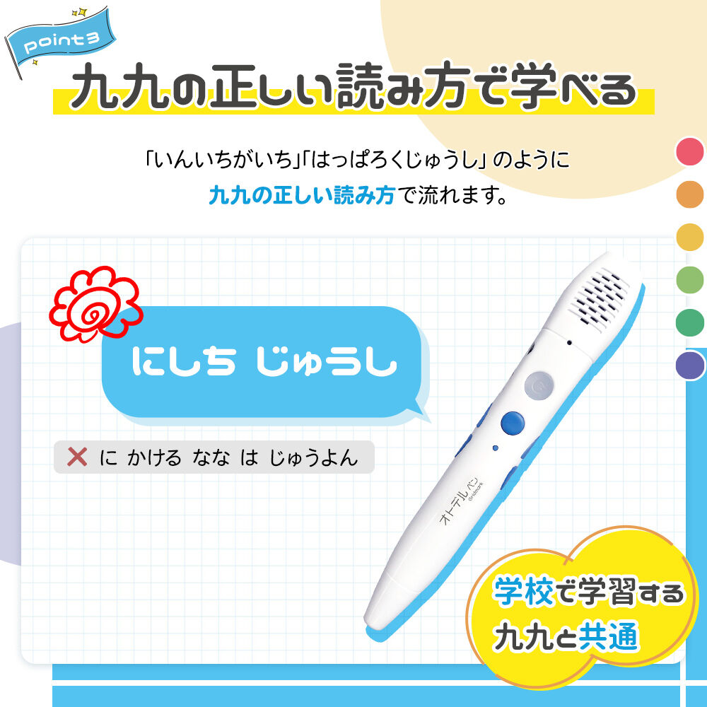 オトデルペン オトデル九九セット | 音声ペン・タッチペン｜Gridmark STORE