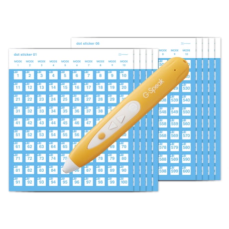 dot sticker (1-1000)  +  音声ペンセット