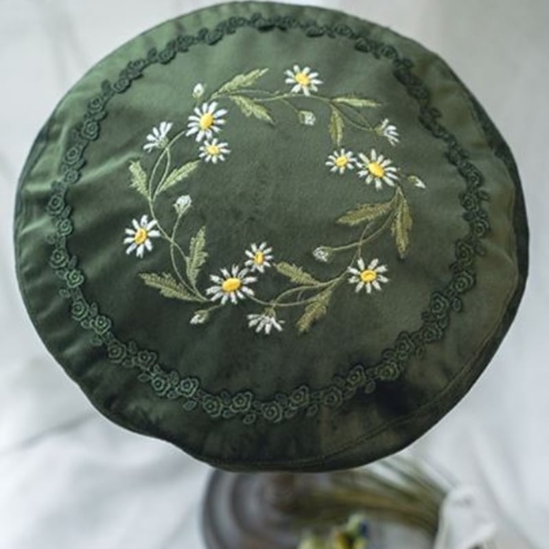 アンティークレトロ♡ベレー帽付き 七五三 3歳 ベルベット ベロア