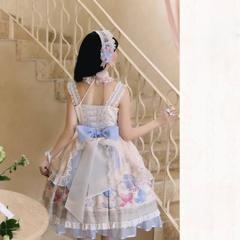 甘ロリ ロリータファッション エプロン のみ 花びら レース お嬢様