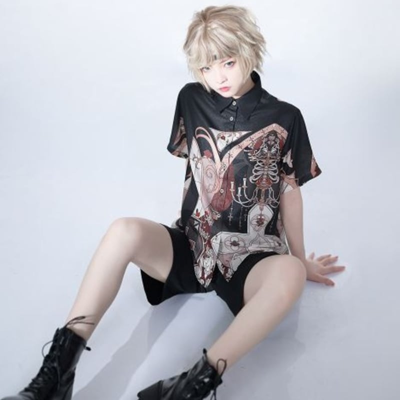 骨組み　プリキャ　ルチル　帝ナギ　ポロシャツ　ハーフパンツ　スリッポン 骨組み プリキャ ルチル 帝ナギ ポロシャツ ハーフパンツ