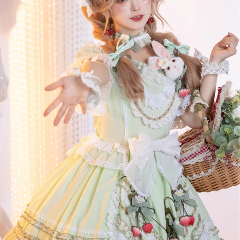 ロリータワンピース ロリータドレス 姫ロリ ワンピース のみ フリル