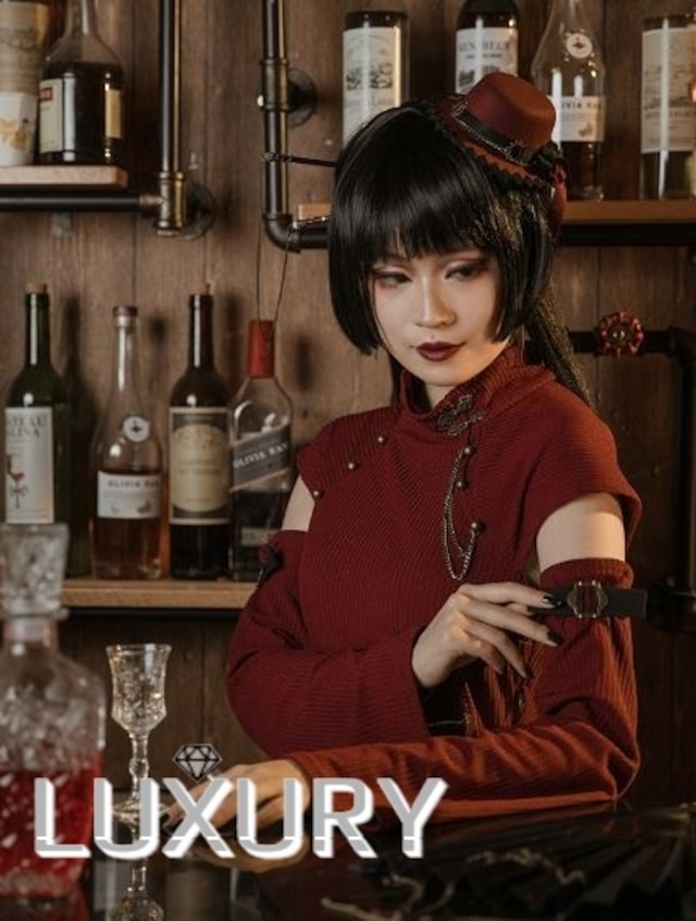 M企画　EMUPROJECT チャイナワンピース ロング丈　ワイン M企画 EMUPROJECT チャイナワンピース ロング丈 ワイン M企画