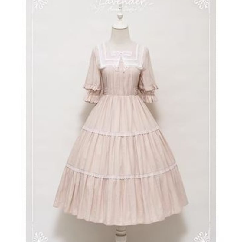お値下げ中♡ラスト１点✳︎エプロン付きロリータワンピース♡ひざ丈春夏デート 楽天市場】Lolitaワンピース レディース 少女 お姫様 フリル襟