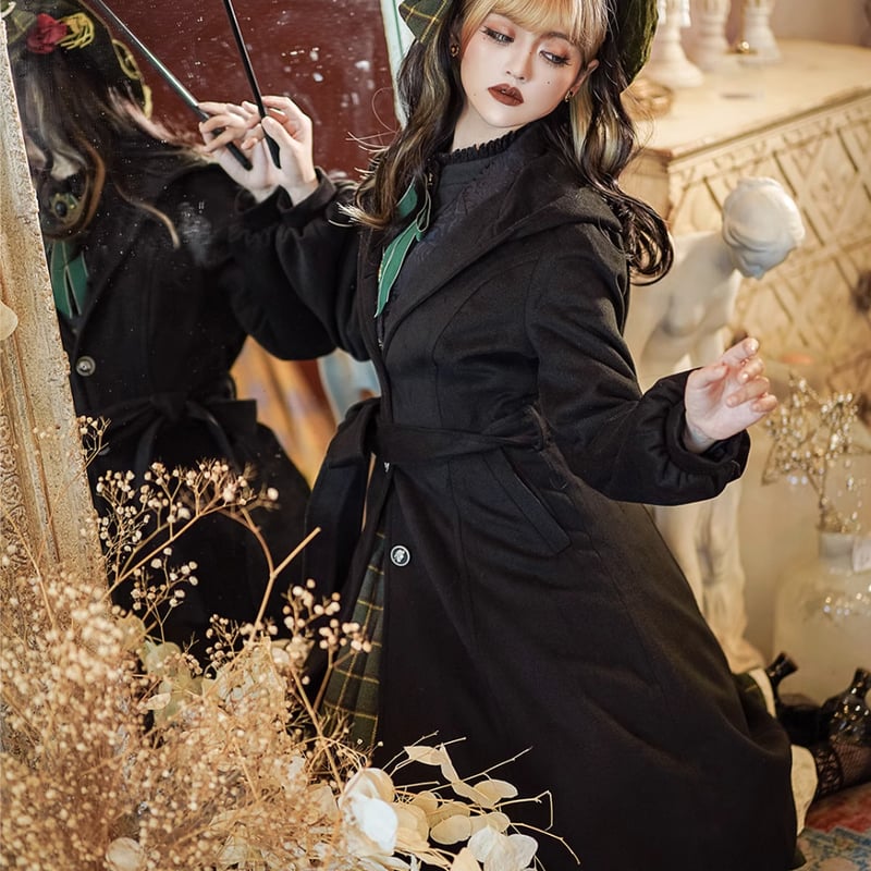 納期40日】ゴスロリ レトロ ブリティッシュ ケープコート アウター