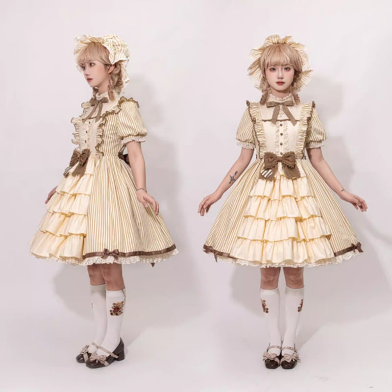 ロリータファッション 甘ロリ ワンピース のみ チョコレート チョコ