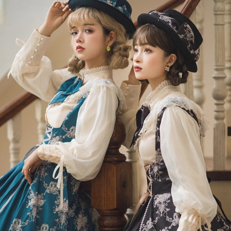 ヴィンテージ　アンティーク　帽子　ハット　ロリータ 納期40日】クラシカルロリータ クラロリ ハット 帽子 のみ リボン付き