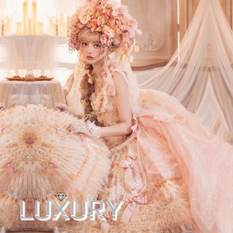 お花のデザインにフワフワしたスカートが可愛い ロングドレス ジャンスカ 春夏 ロング ピンク ウエディングドレス 花嫁