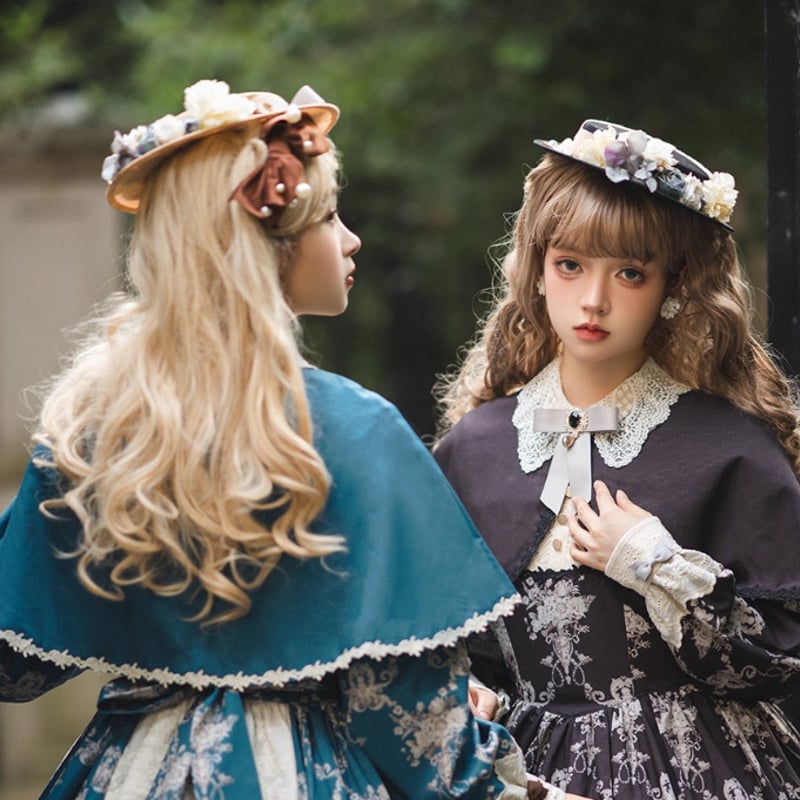 納期40日】クラシカルロリータ クラロリ ハット 帽子 のみ リボン付き