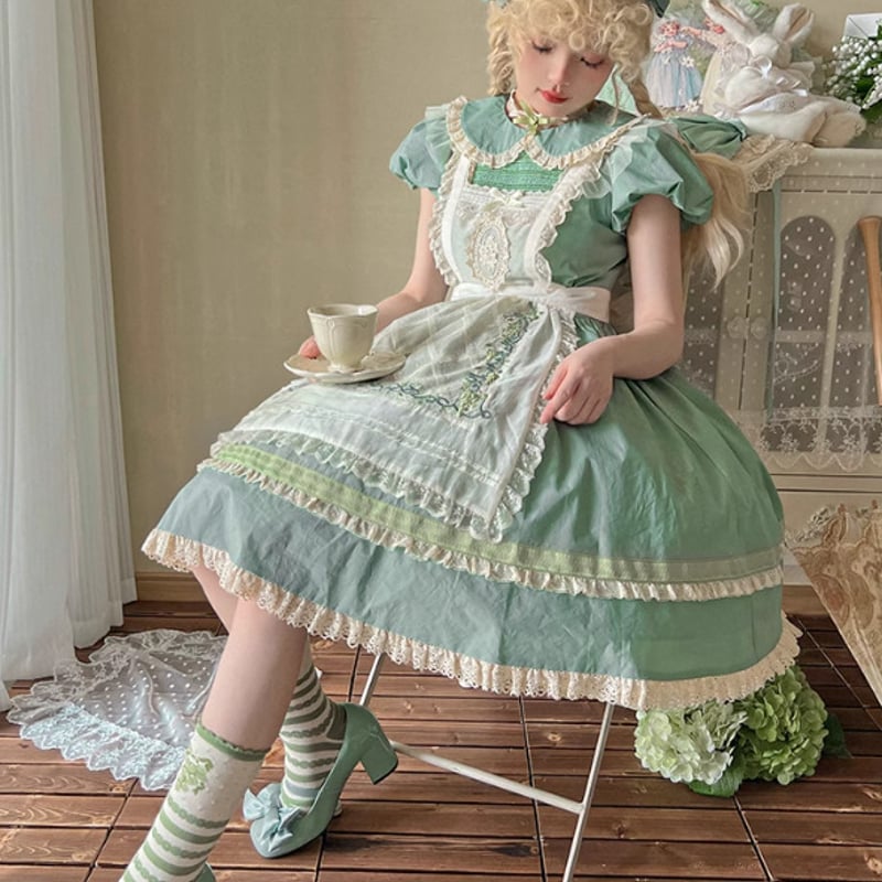 フリル お花モチーフ エプロンドレス 楽天市場】エプロン 花 柄 フリル